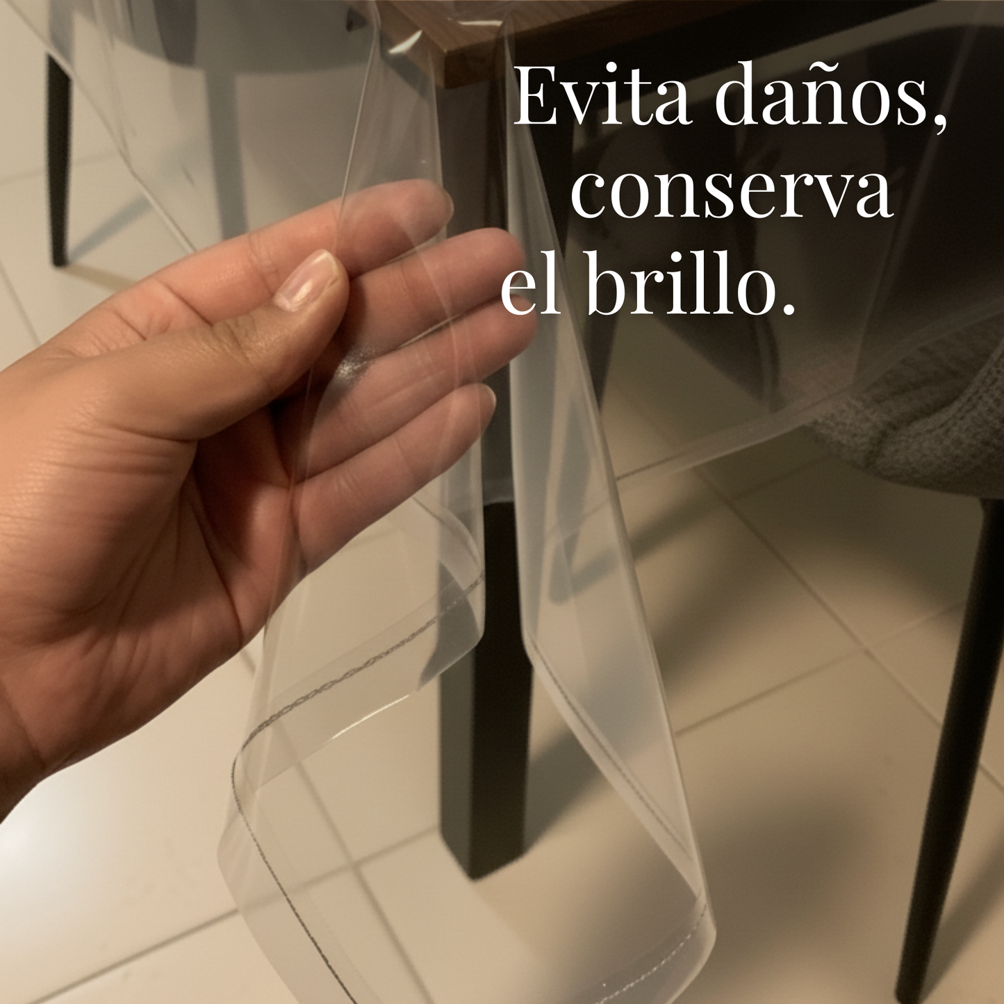 MANTEL TRANSLÚCIDO EN VINILO