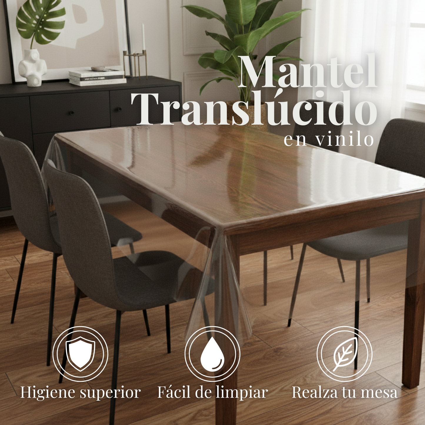 MANTEL TRANSLÚCIDO EN VINILO