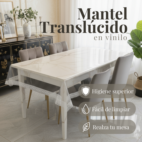 MANTEL TRANSLÚCIDO EN VINILO