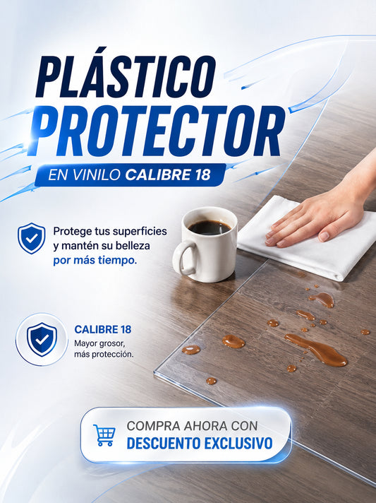 Protector de Superficies en vinilo Calibre 18 (1 m x 1.50 cm)