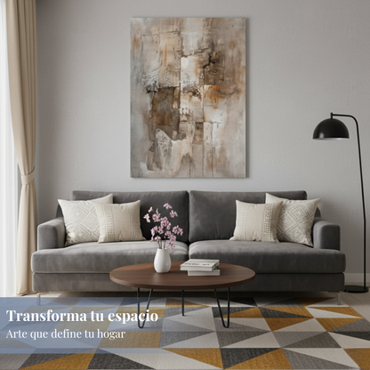 CUADRO CAFE ARTE ABSTRACTO